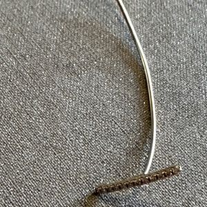 14K YELLOW GOLD T DROP EARRING WITH 0.06 DIAMONDS